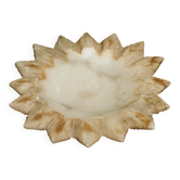 Sunburst vide poche in hand-carved alabaster, 1960s