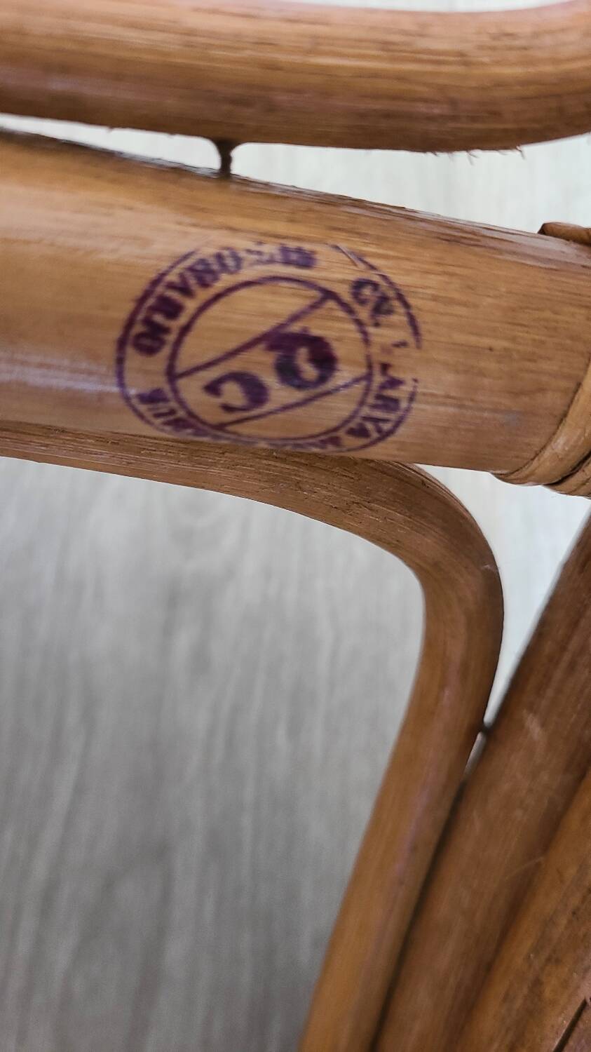 Rattan and Indonesian caning stool