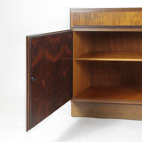 Pair Of Rosewood Omann Jun Sideboards With Teak Interior