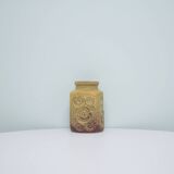 Vase vintage ocre jaune ouest-allemande scheurich