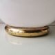 Lampe globe vintage en verre 1980