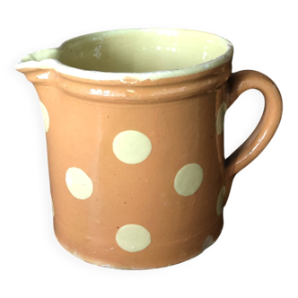 Rustic polka dot pot