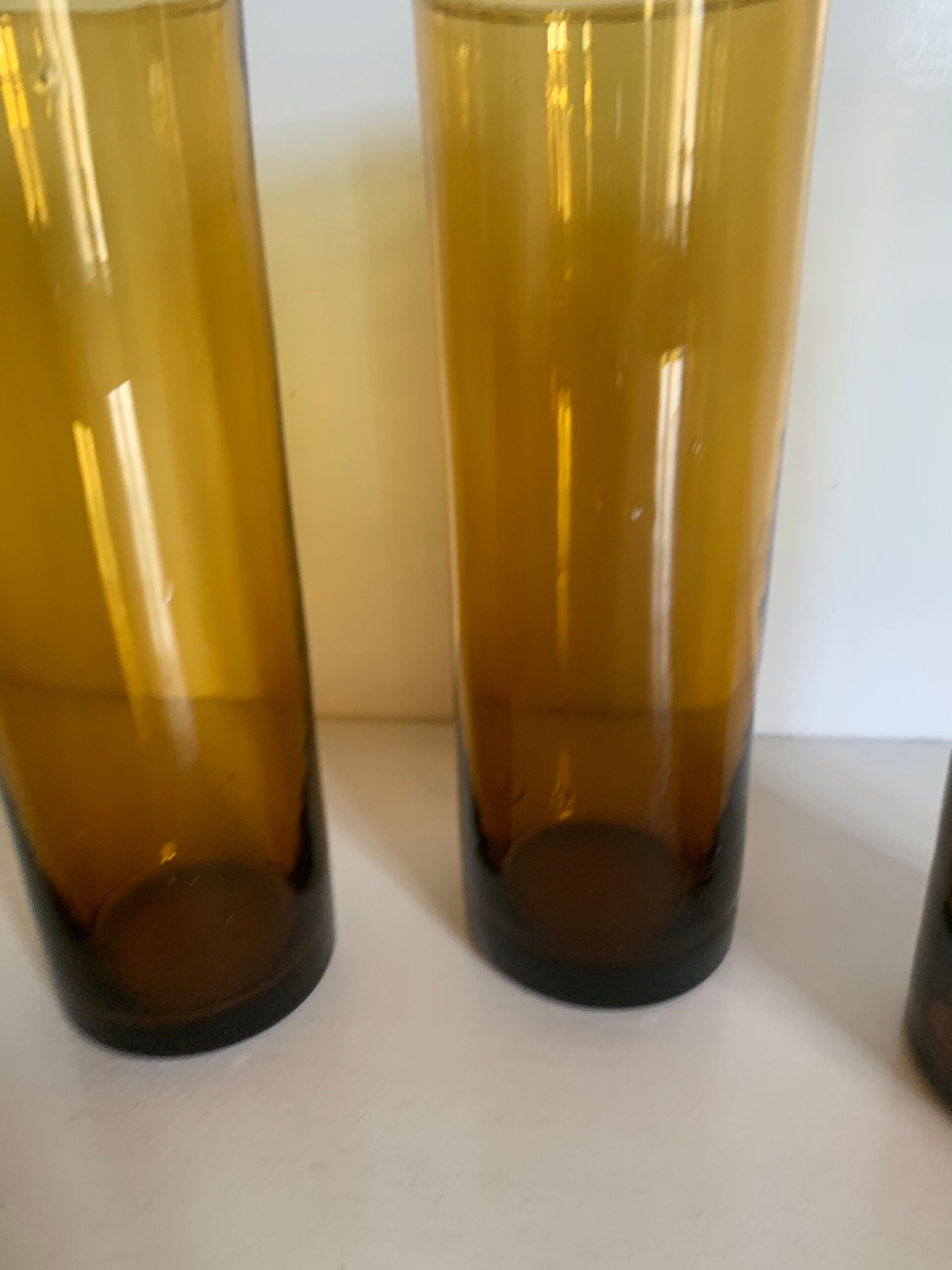 Large bubbled vintage glasses