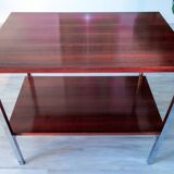 International Furniture side table, chrome and rosewood, 1970