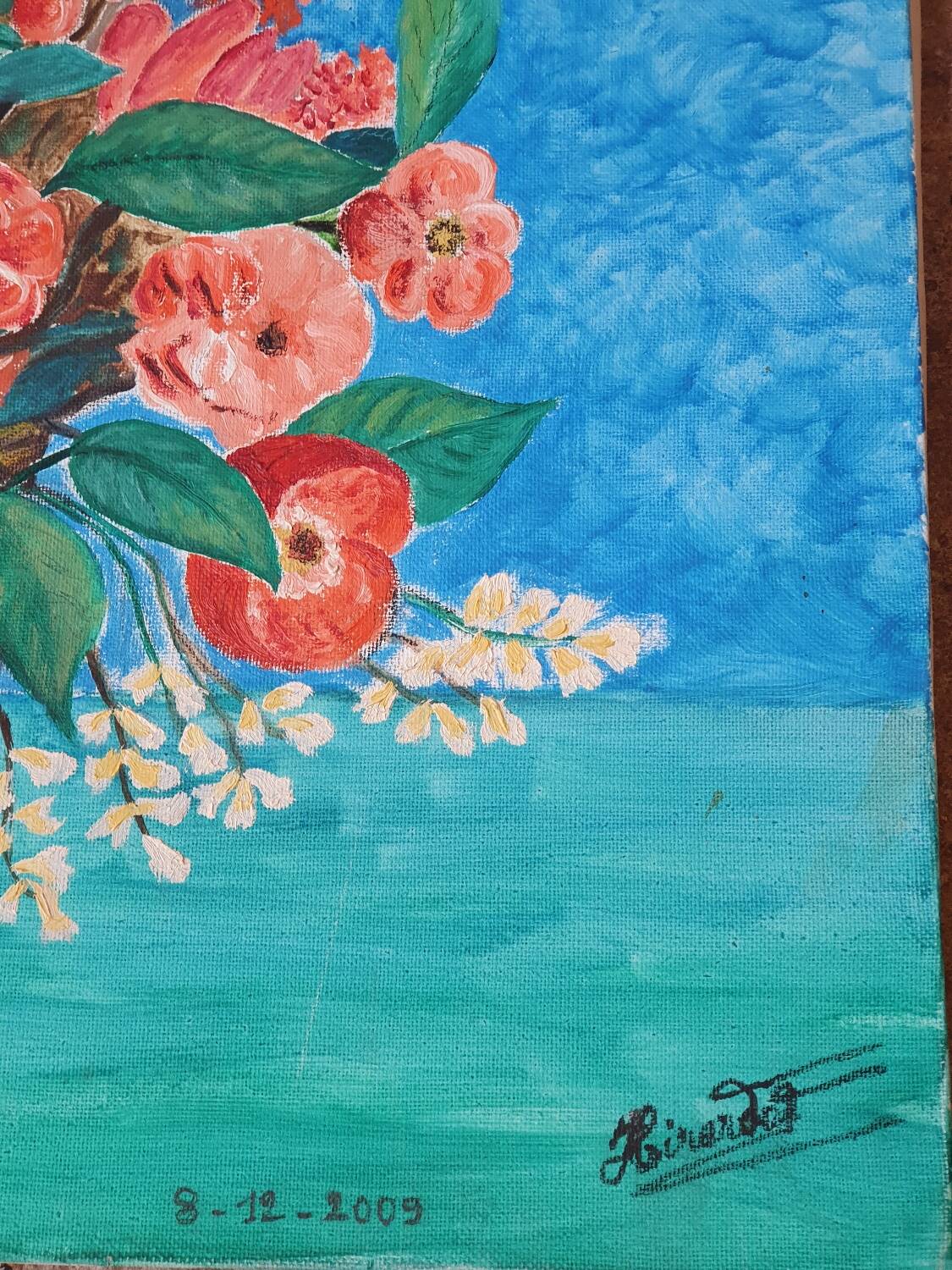 Tableau bouquet fleurs