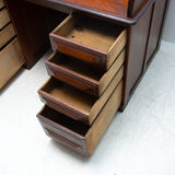 Antique roller blind writing desk 1930s, United Kingdom