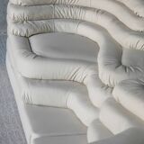 Terrazza sofa, Ubald Klug, De Sede, white leather