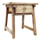 Rustic side table with drawer