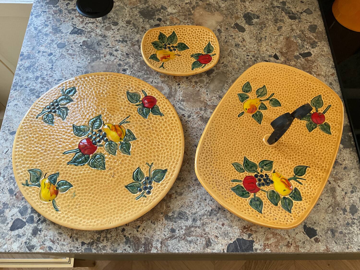 Céramique POET LAVAL ensemble 3 pièces