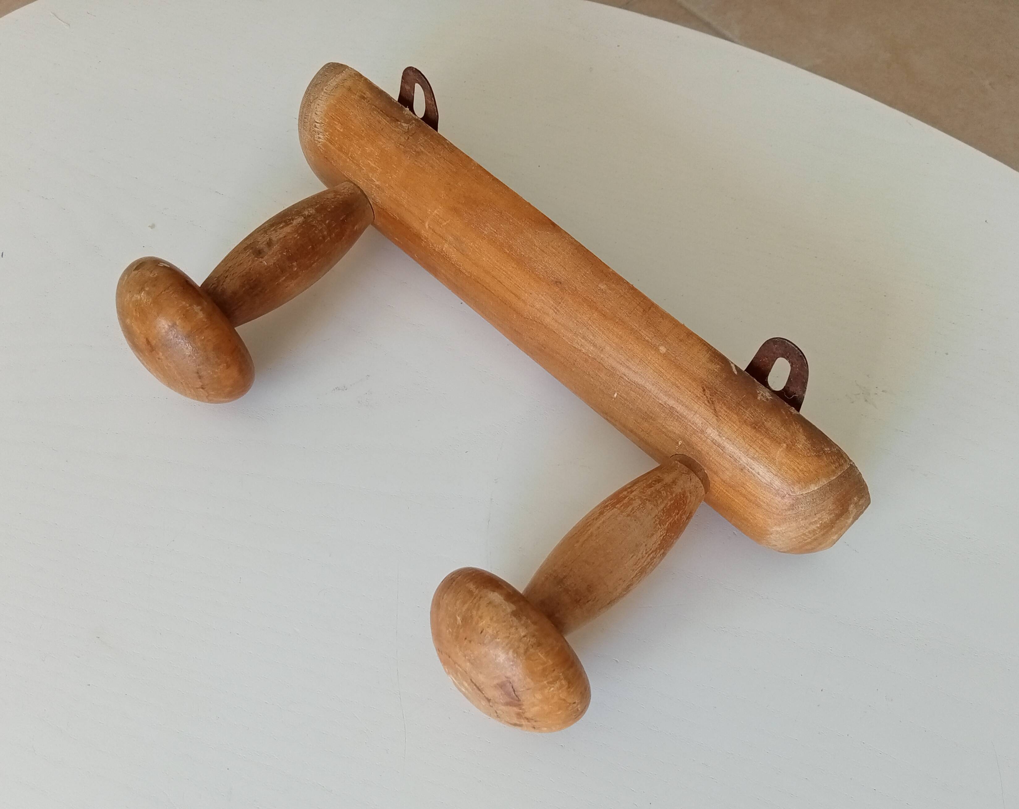 Vintage folk art wall coat rack