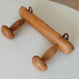 Vintage folk art wall coat rack