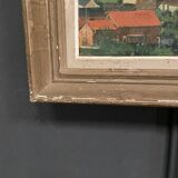 Oil on panel by A. Le Brun Couëron mid-20th century