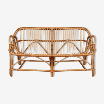 Rattan bench