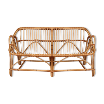 Rattan bench