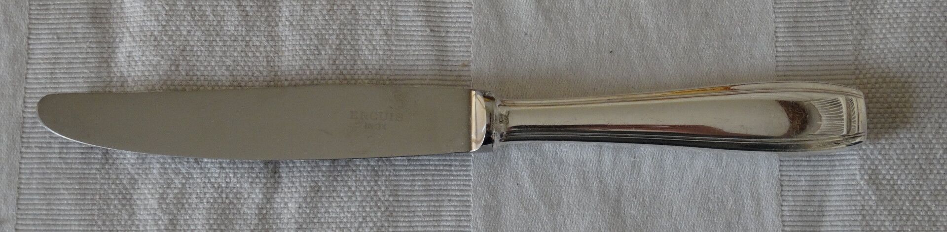 Cutlery set Ercuis model carthage in silver metal 73 pieces - art deco