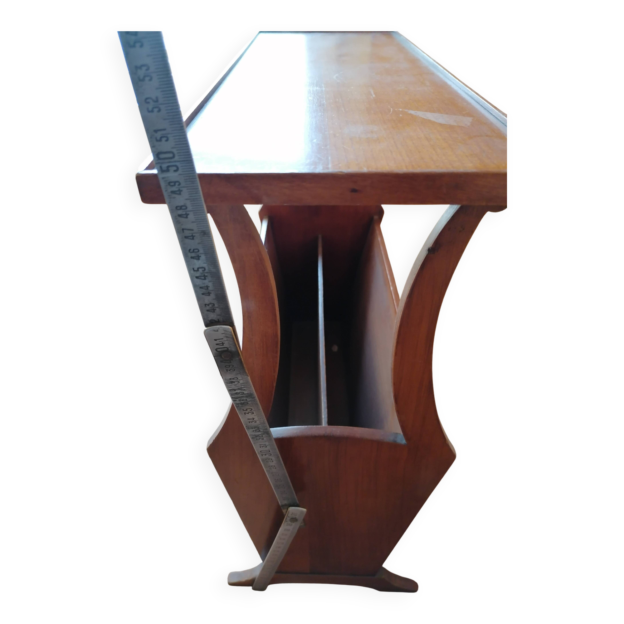 Wooden magazine rack