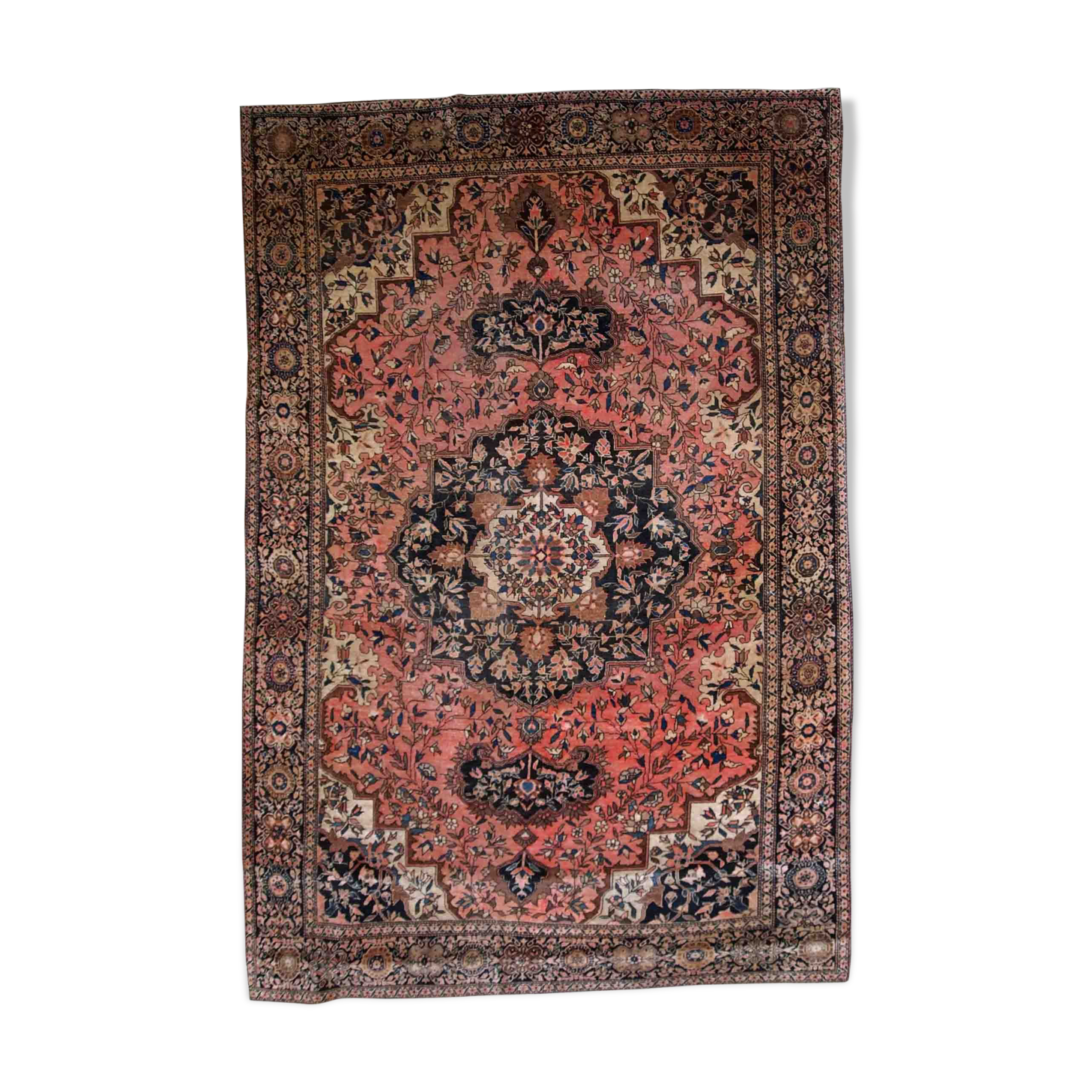 tapis ancien persan sarouk farahan fait main 125cm x 192cm 1880s - 1b779