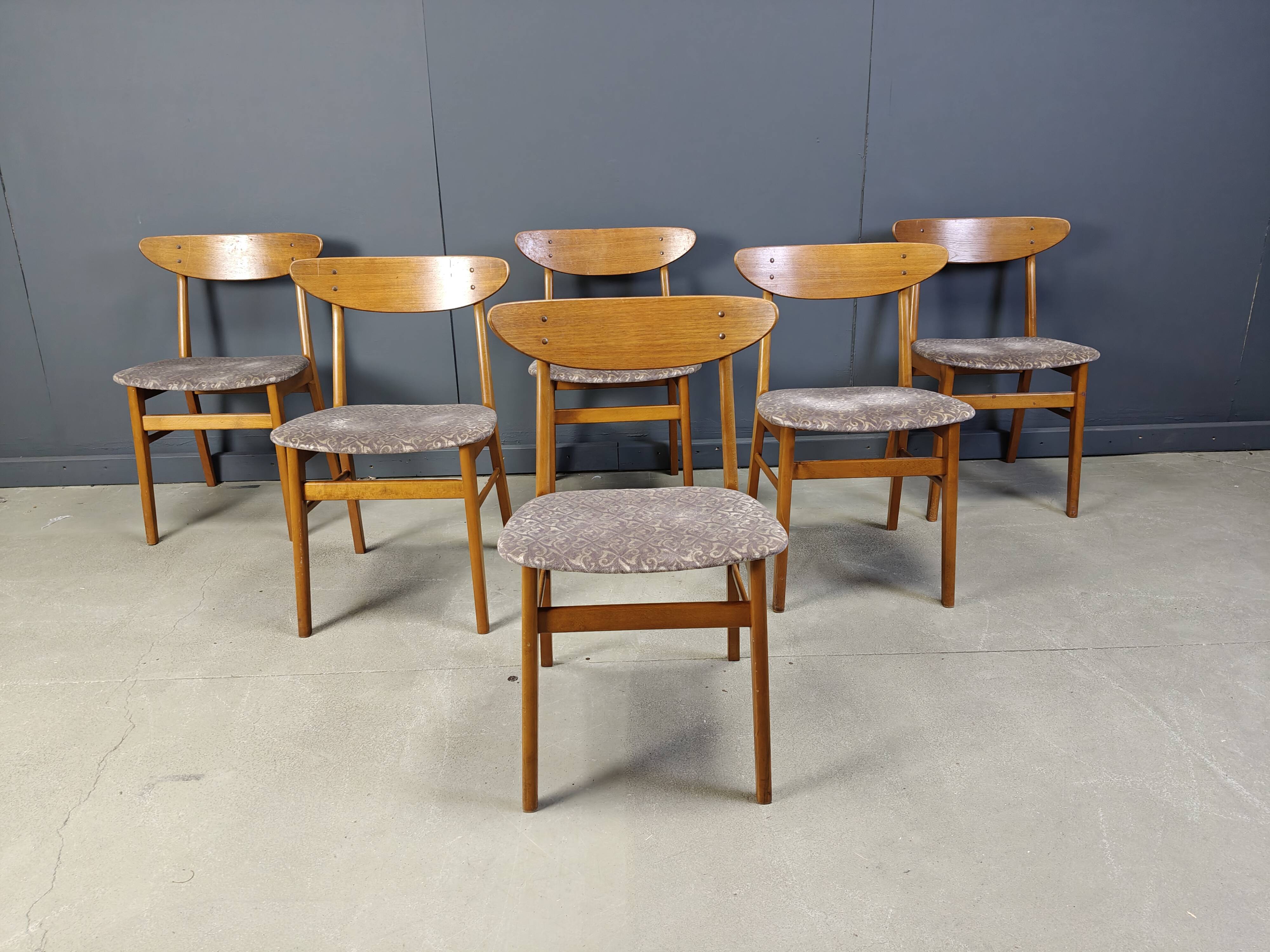 Farstrup Mobler dining chairs, set of 6 - 1960