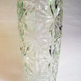 Large thick glass vase