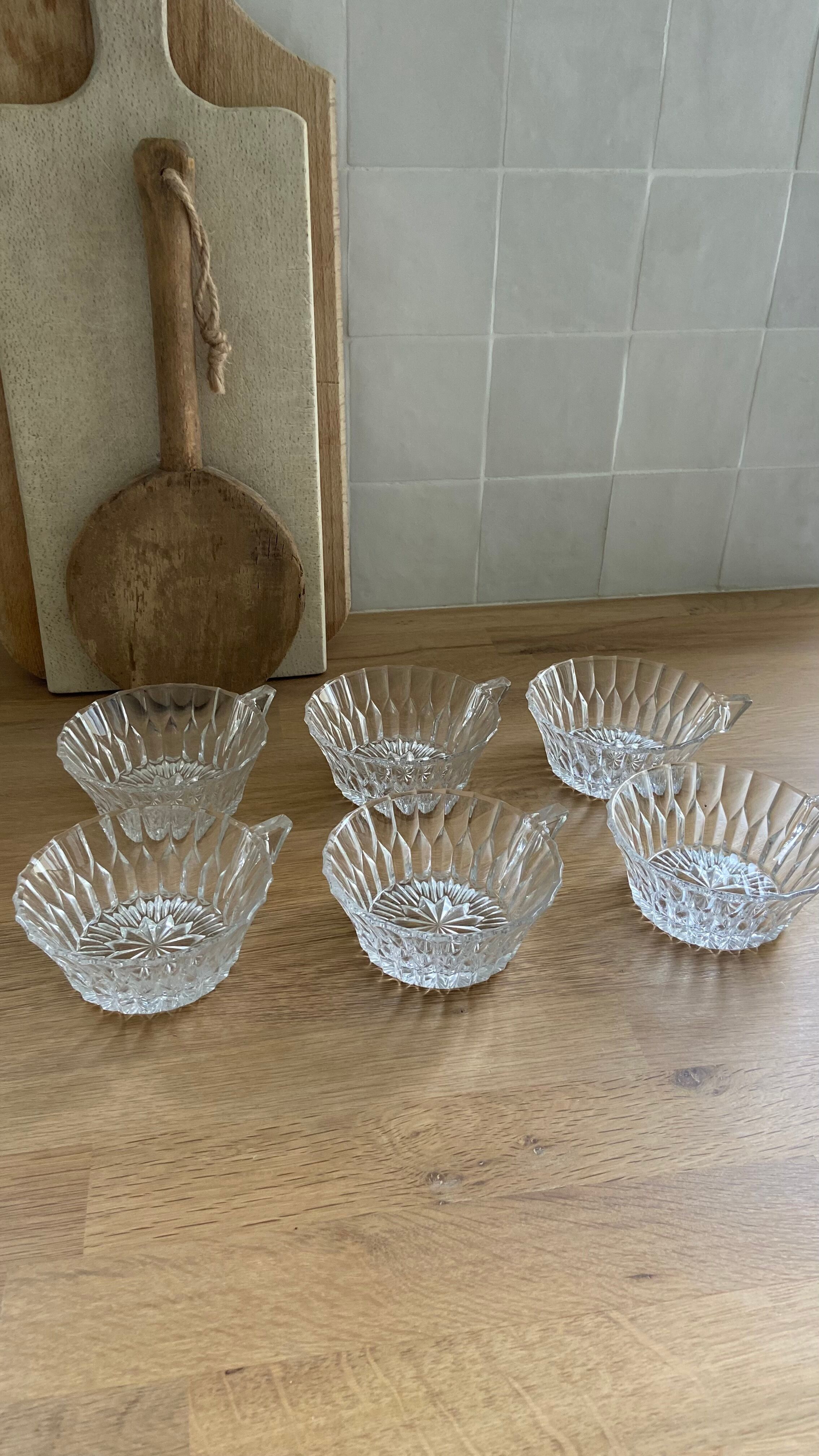 Christmas Pop-up 2022 - Set of 6 Vintage Glass Coffee/Tea Cups