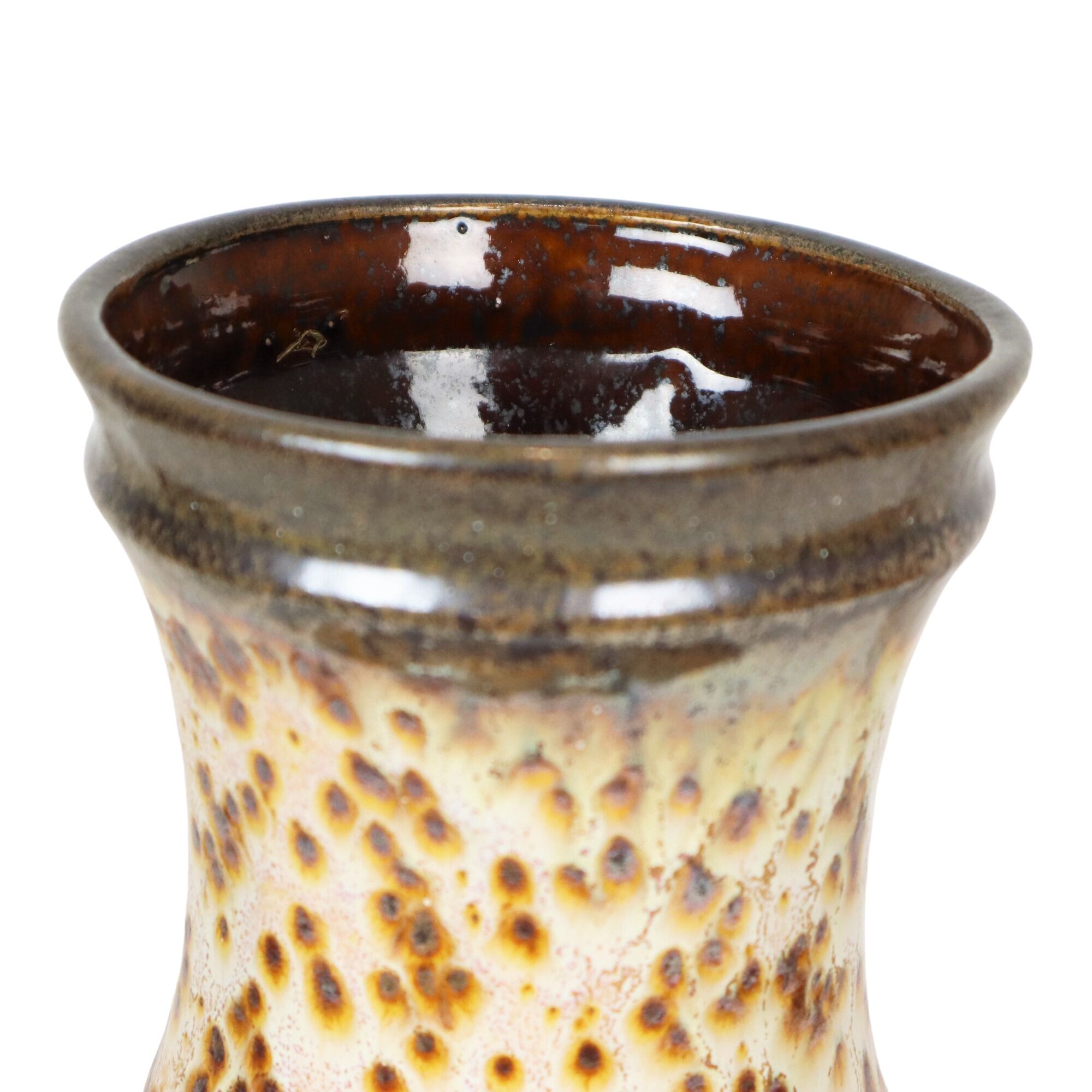 Leopard Motif Vase Ü Keramik West Germany Seventies Ceramic 26cm