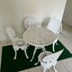 Old white rock garden furniture