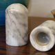 Salt and pepper shaker in Carrara marble