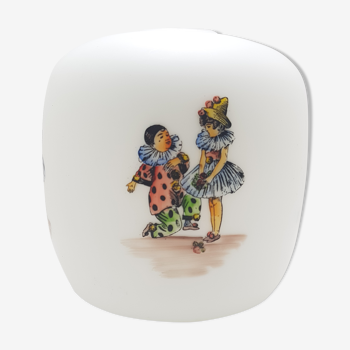 Frosted glass clown lampshade