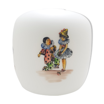 Frosted glass clown lampshade