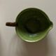 Green glazed earthenware bowl from Dieulefit 1960
