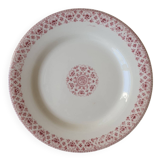 10 flat plates Terre de Fer Gien