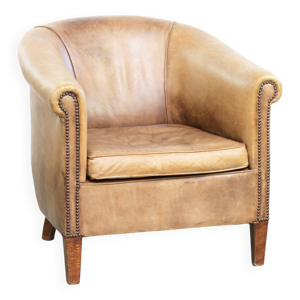 Fauteuil club en cuir - couleurs