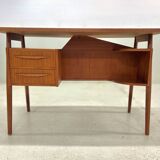Petite Teak Desk By Gunnar Nielsen For Tibergaarden.