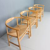 Set of four vintage First Chair PP201 by Hans J Wegner for Pp Furniture, De