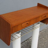 Scandinavian teak wall shelf