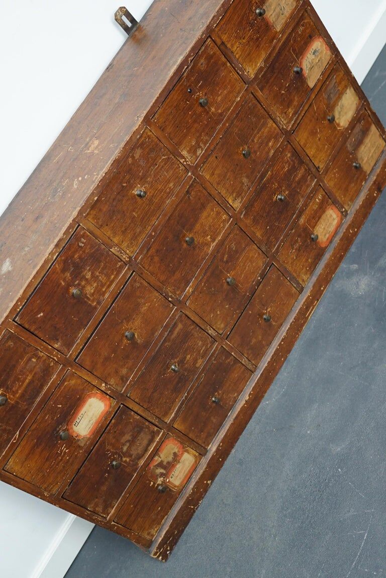 Apothecary furniture in Dutch pine 1920s
