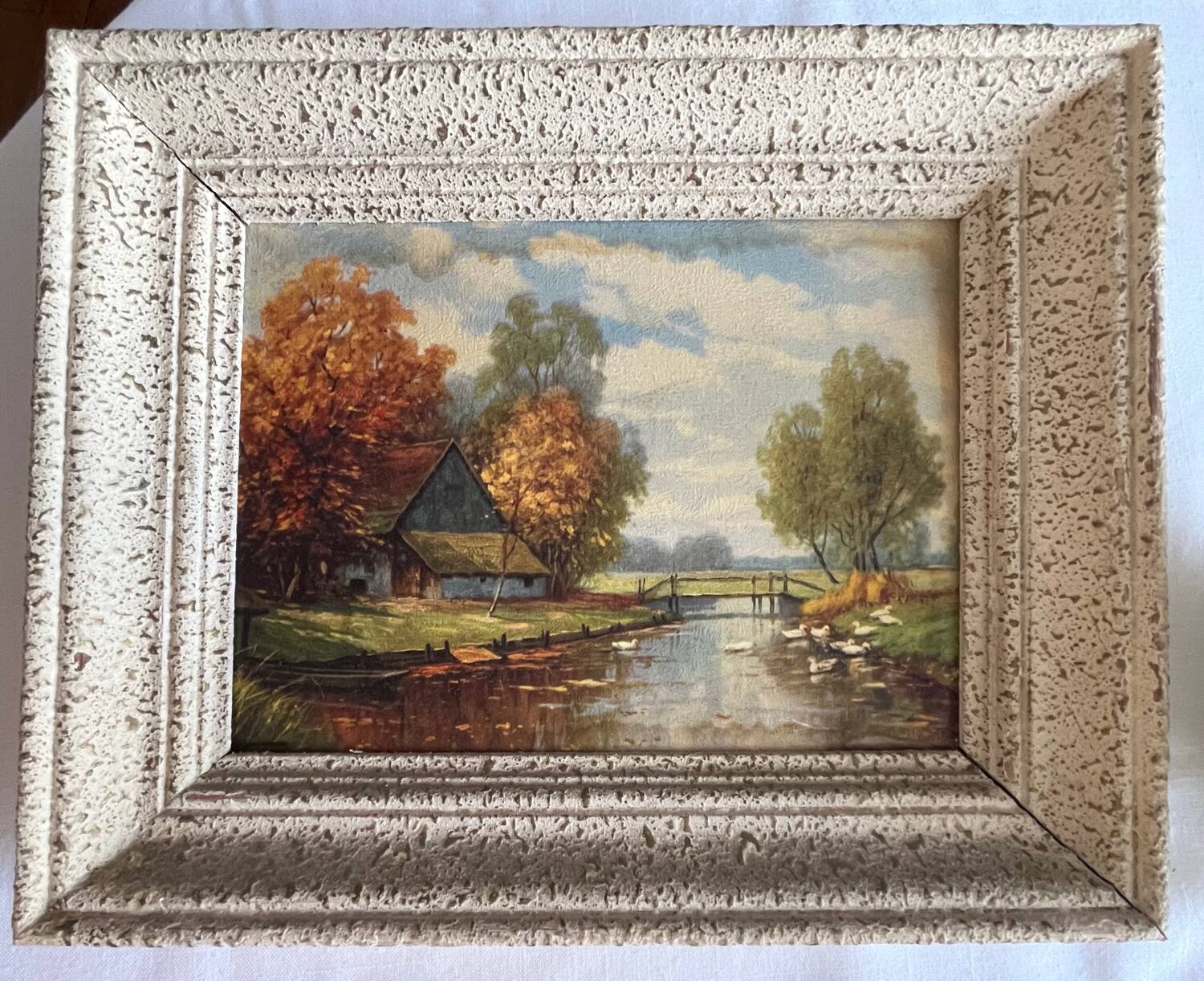 Tableau: oil on hardboard - landscape