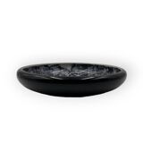 Alvino Bagni, black marbled ceramic centerpiece / vide poche, ca. 1970