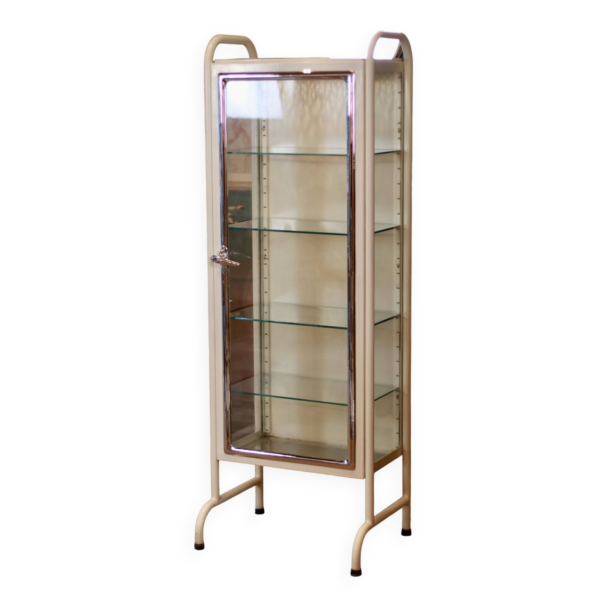 Vintage pharmacy display case