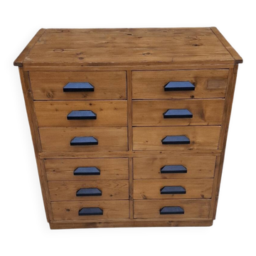 Craftsman's cabinet with 12 drawers
