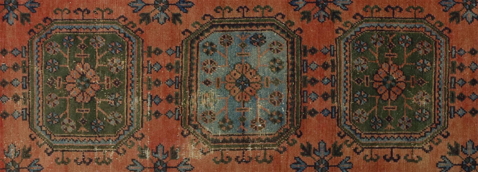 Tapis couloir vintage fait main – Anatolie, années 1950 – 305x94 cm