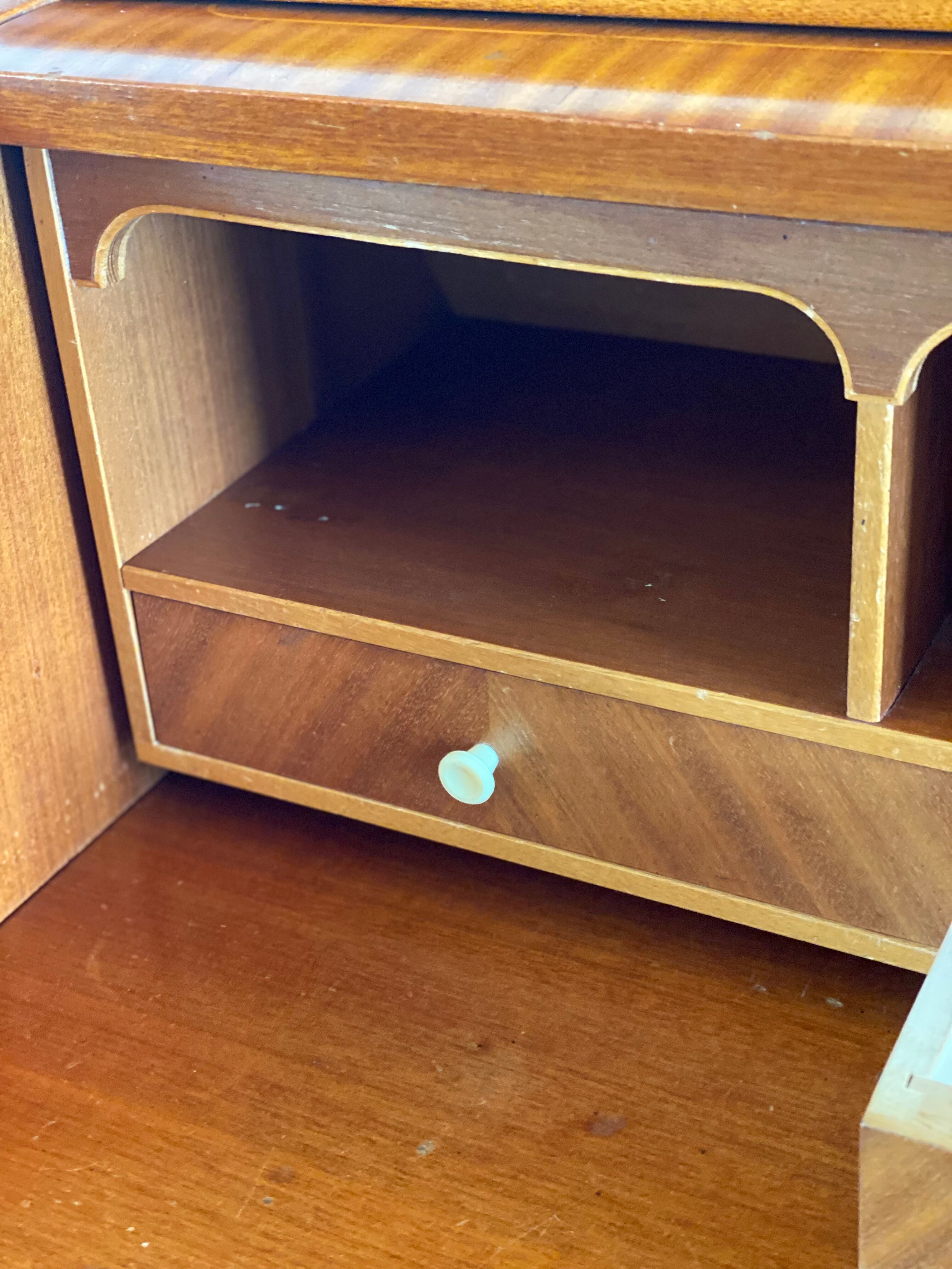 Teak roll top desk by Egan Ostergaard for Broderna gustafssons