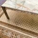 Wood chrome marble coffee table