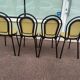 Lot of 4 black bistro chairs