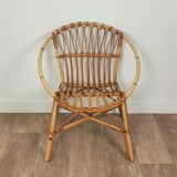 Rattan armchair 60s