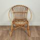 Fauteuil rotin annnées 60