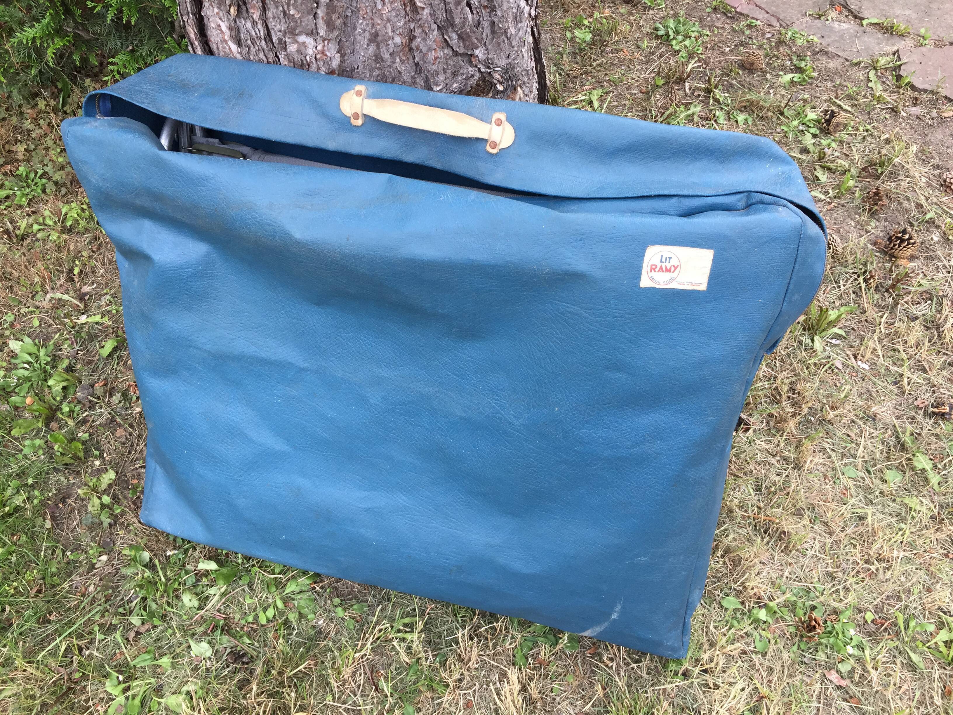 Vintage camping folding ramy bed Selency