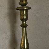 Lamp foot candle holder shape in solid brass 26.5 cm