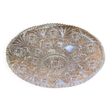 Large cut glass fruit bowl, 1950s