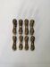 Set of 8 bronze knife holders handcrafted African ethnic tribal art